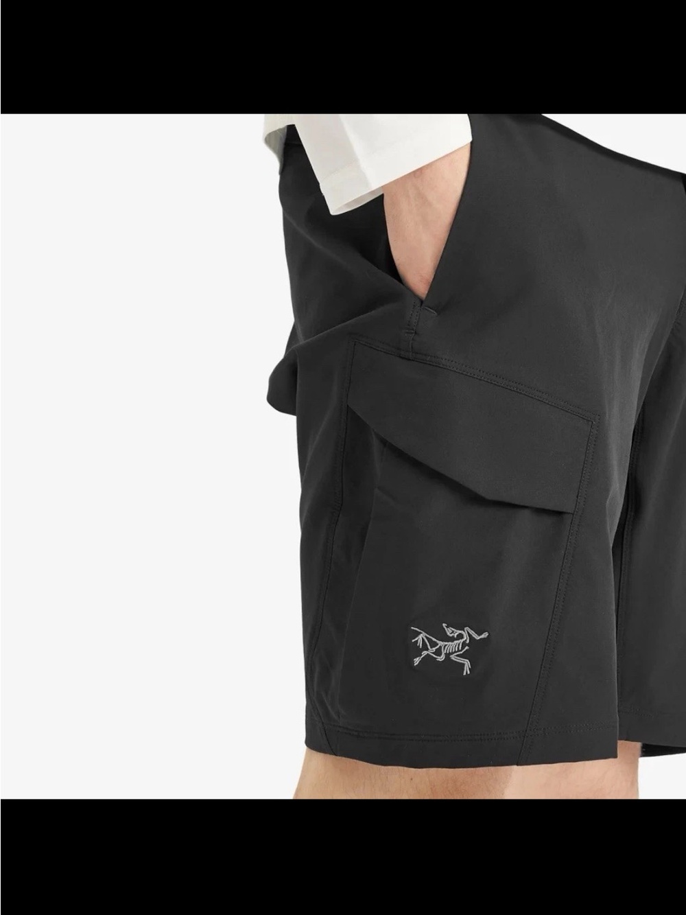 Arc'teryx Rampart 9” Hiking Outdoor Cargo Shorts Black Size 30 - Picture 3 of 11
